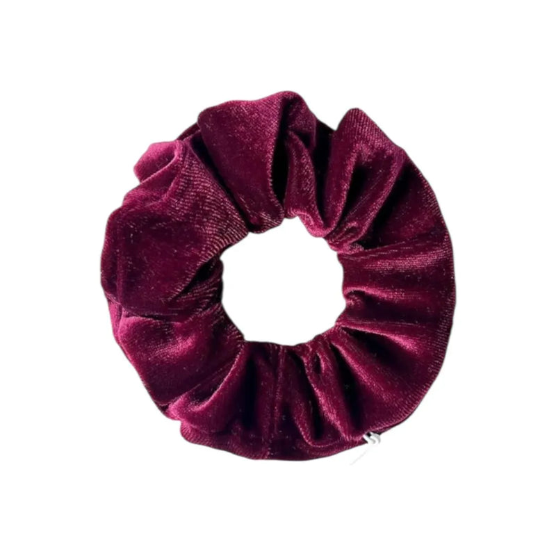 Velvet stash scrunchie with hidden zipper pocket for cash and keys - SpotNGrab Lebanon lifestyle accessory.