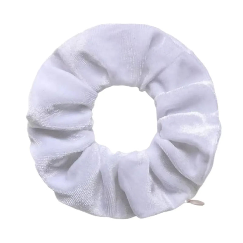 Velvet Stash Scrunchie with Hidden Zipper Pocket - Secret Hair Tie Storage for Keys, Cash, & AirPods - Cute Travel & Festival Hair Accessory for Women and Girls