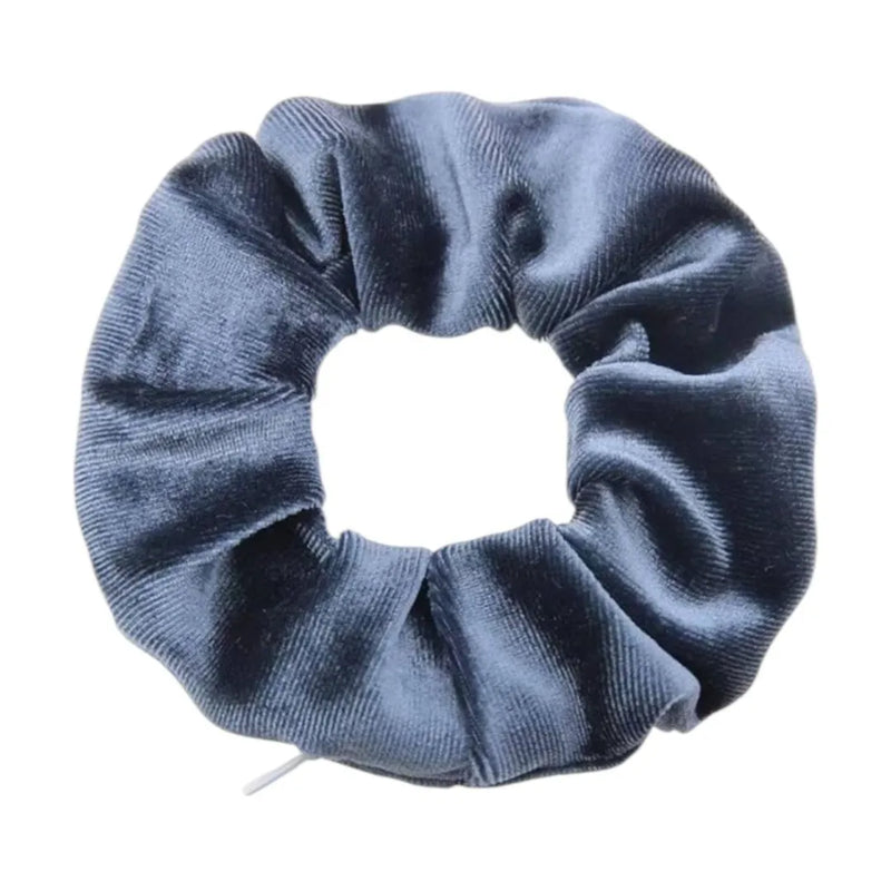 Velvet stash scrunchie with hidden zipper pocket for cash and keys - SpotNGrab Lebanon lifestyle accessory.