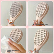 Modern, affordable self-cleaning hair brush available on Spotngrab Lebanon.