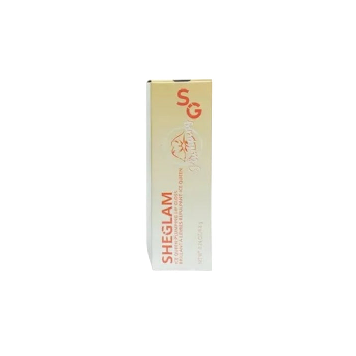Sheglam Ice Queen Plumping Lip Gloss in sleek tube – clear high-shine formula with cooling effect for fuller, glossy lips