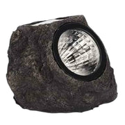 Natural stone-shaped solar garden light for outdoor landscaping - Spotngrab Lebanon garden decor.