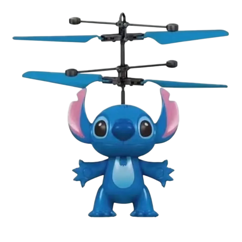 Stitch motion sensor flying helicopter toy in blue – hand-controlled drone for kids on Spotngrab Lebanon.