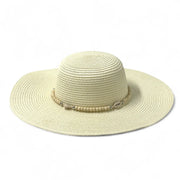 white straw hat with decorative band shop now at spotngrab lebanon