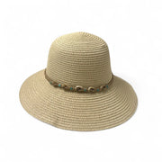 Shell decor straw hat – beach summer hat SpotNGrab Lebanon