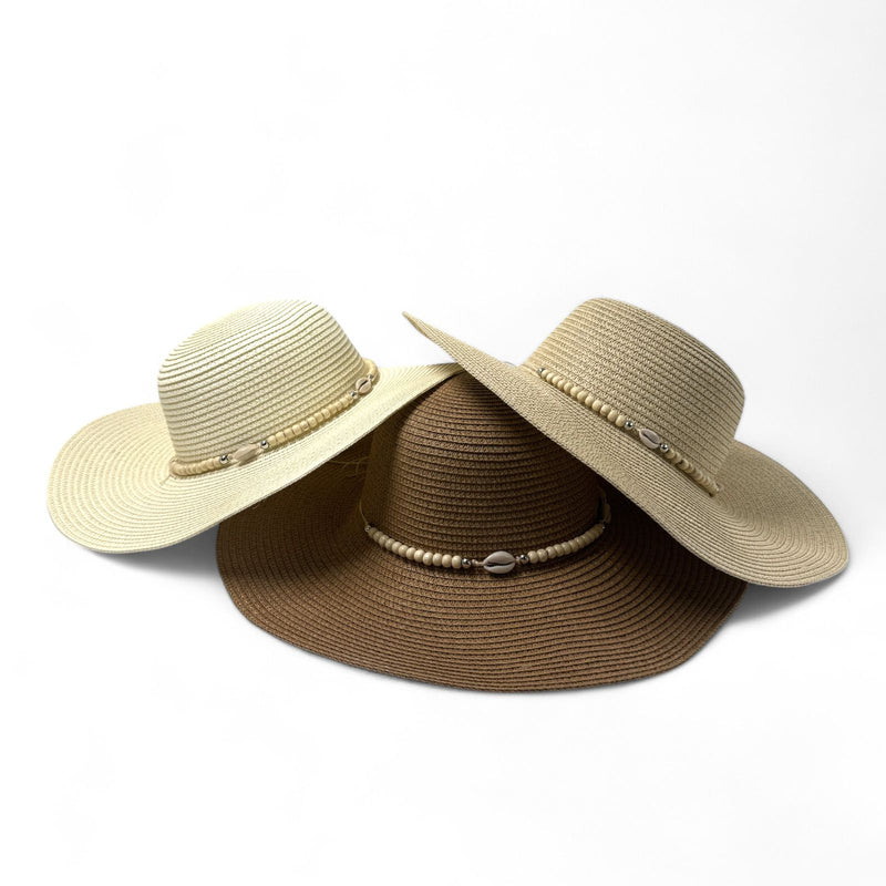 Shell Decor Straw Hat – Boho Summer Style | SpotNGrab Lebanon