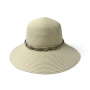Shell decor straw hat – beach summer hat SpotNGrab Lebanon