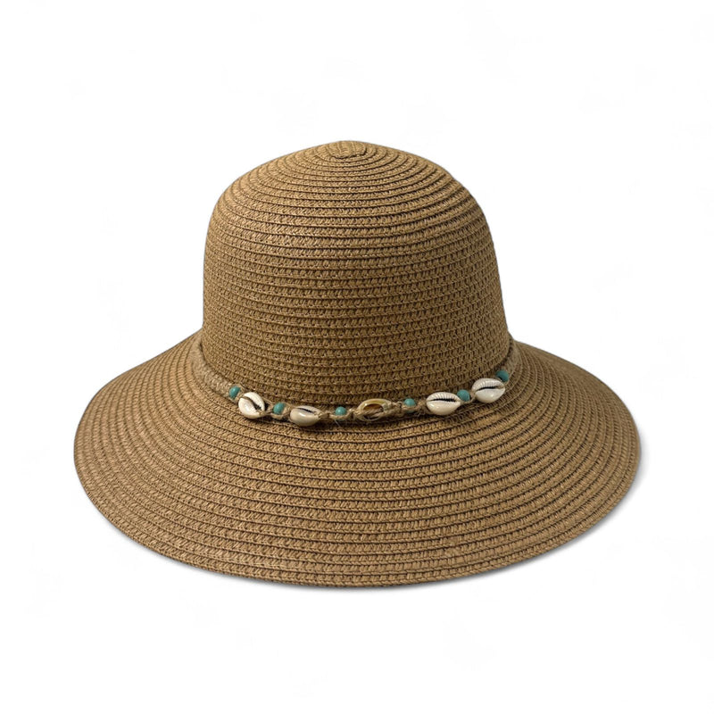 Shell decor straw hat – beach summer hat SpotNGrab Lebanon