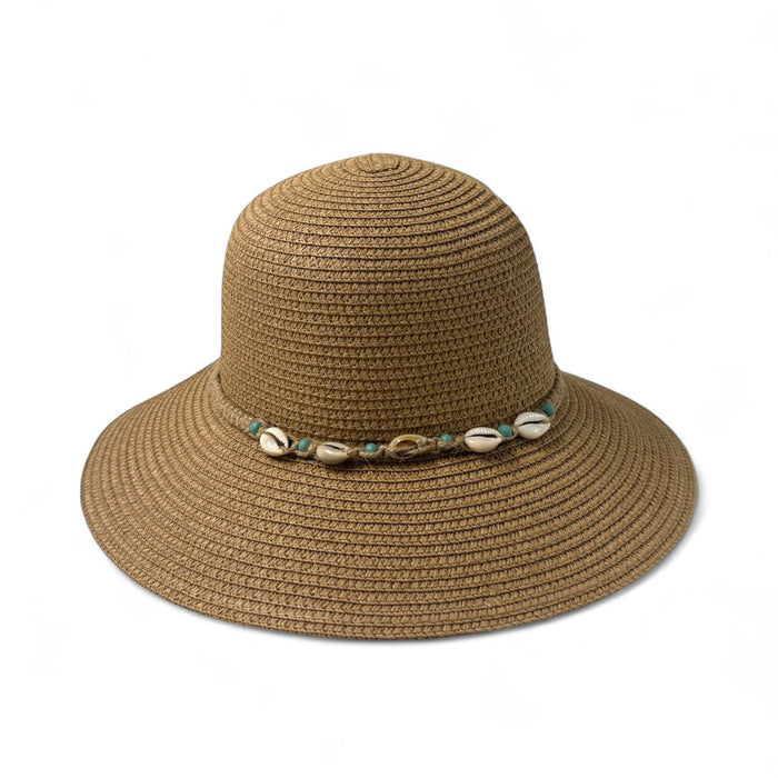 Shell decor straw hat – beach summer hat SpotNGrab Lebanon