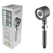3-mode turbo-charged filtered shower head displaying the spinning internal propeller fan and custom spray modes on Spotngrab Lebanon