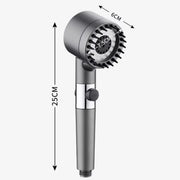 3-mode turbo-charged filtered shower head displaying the spinning internal propeller fan and custom spray modes on Spotngrab Lebanon