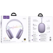 Hoco W65 Plus Happy ANC wireless headphones in purple– active noise cancelling headset Lebanon Spotngrab.
