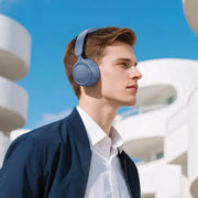 HOCO W66 Wave Bluetooth 5.4 wireless headphones in blue – high-performance audio Lebanon Spotngrab.