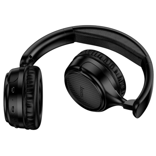 HOCO W66 Wave Bluetooth 5.4 wireless headphones in black – high-performance audio Lebanon Spotngrab.