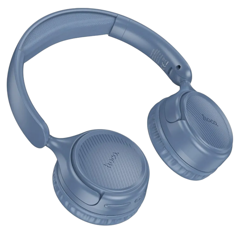 HOCO W66 Wave Bluetooth 5.4 wireless headphones in blue – high-performance audio Lebanon Spotngrab.