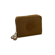 Stylish multi-compartment fabric wallet for women - internal view showing card slots and coin pocket - Spotngrab Lebanon.