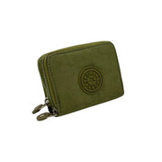 Stylish multi-compartment fabric wallet for women - internal view showing card slots and coin pocket - Spotngrab Lebanon.