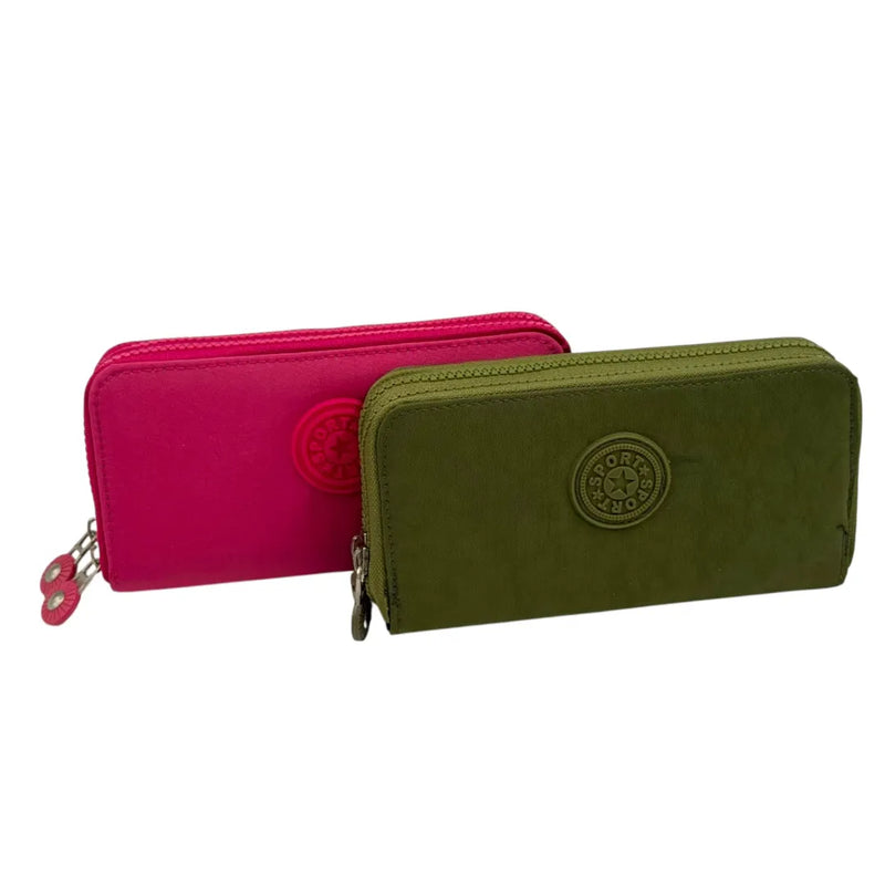 Large women's zip-around long wallet with multiple compartments - Spotngrab Lebanon online shopping.
