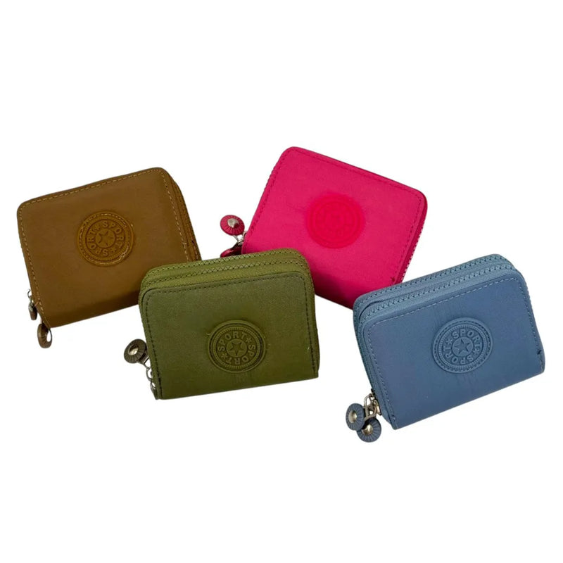 Stylish multi-compartment fabric wallet for women - internal view showing card slots and coin pocket - Spotngrab Lebanon.