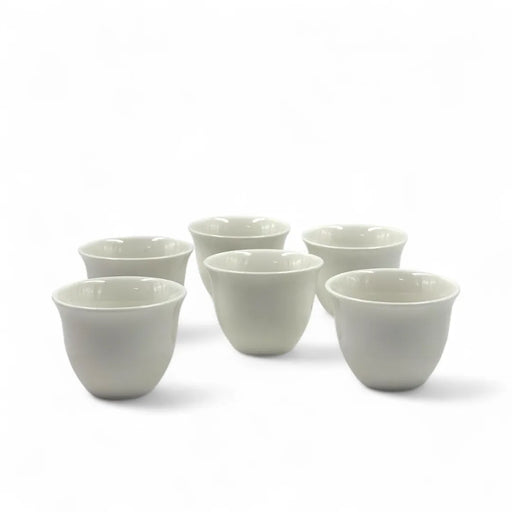 Minimalist white coffee finjans for daily use on Spotngrab Lebanon.